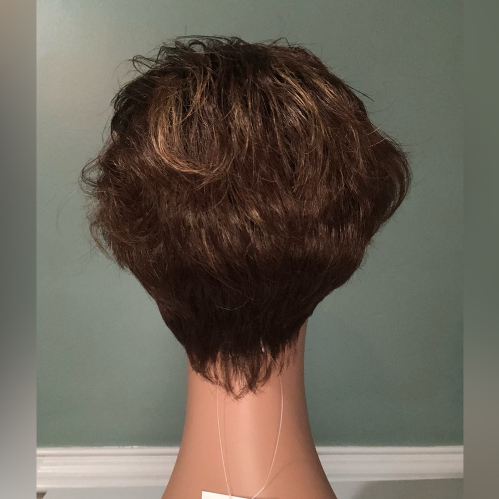 Paula Young wig -Tabitha- auburn mix blonde highlight wig with dark rooting - Picture 3 of 6
